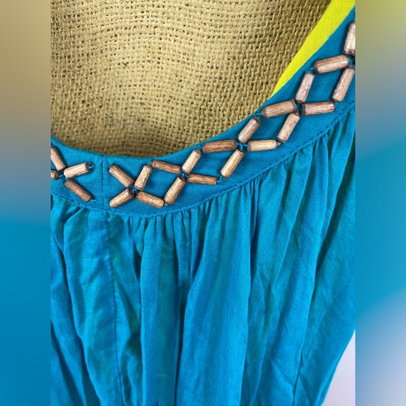 New Mimi Liberte’ Dress Michel Klein 36 FR Drop Back Gauzy Cotton Bold Beautiful - Picture 5 of 16